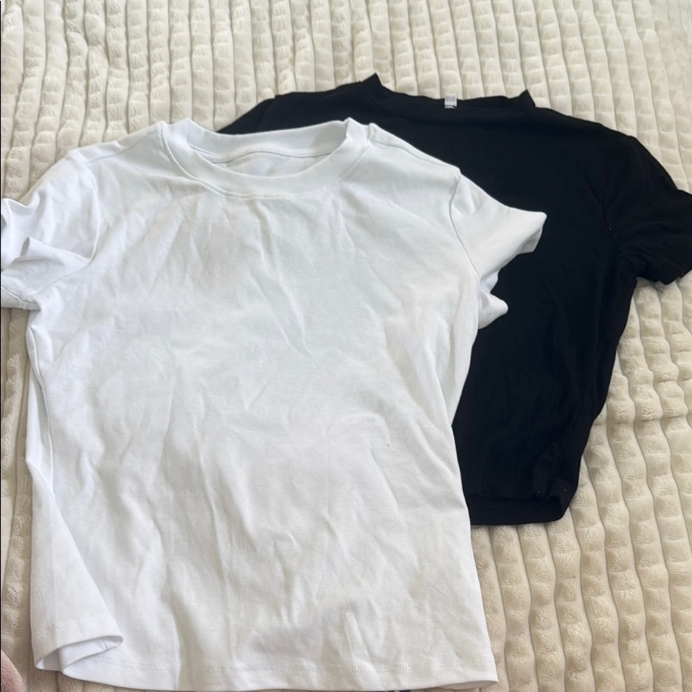 Black and White T-Shirt Set